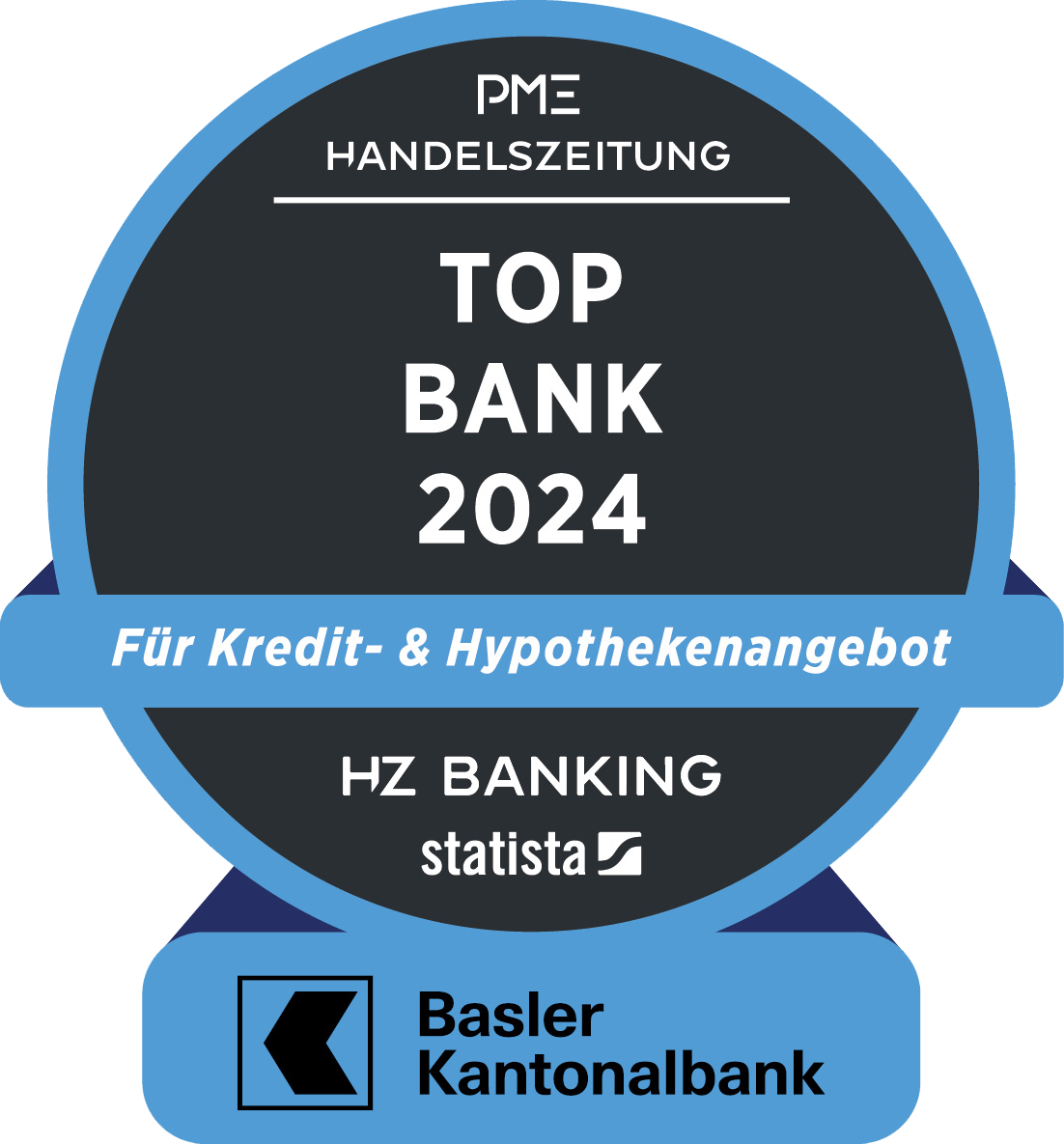 Auszeichnung Top Bank 2024 - Für Kredit- & Hypothekenangebot